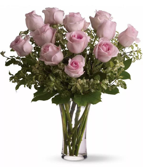 Dozen Pink Roses