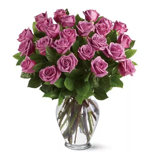 Two Dozen Long Stem Lavender Roses