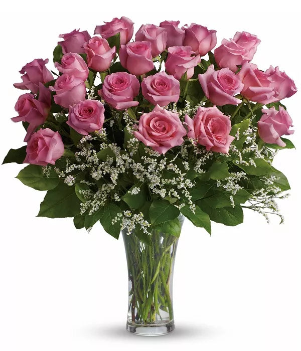Two Dozen Pink Roses
