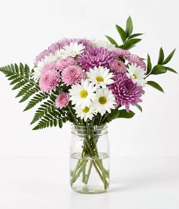 Mum's for Mum Bouquet in Mason Jar