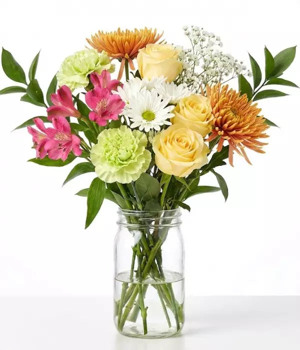 Pick-Me-Up Bouquet in Mason Jar